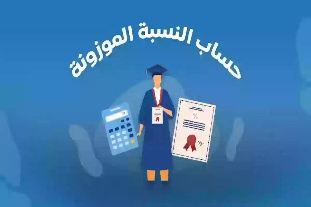 للقبول في الجامعات السعودية | كيفية حساب النسبة الموزونة بخطوات بأسرع طريقة